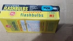Sylvania /ge Flashbulbs 12 Clear M2B Blue Dot. Fixed Price $12.00.
