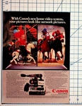 Vintage 1980S Canon Accu-vision Home Video System Magazine Ad. Fixed Price $17.10.