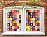 3D Deer Bell O01 Christmas Window Film Print Sticker Cling Stained Glass Xmas Fa. Fixed Price $77.57.