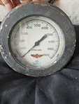 8" Brass Vintage Hydraulic Guage 0-10K Acme & Instrument Co Brooklyn,ny. Fixed Price $165.00.