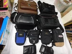 Camera Lot 10 Bags Or Pouches Kamira 878X, Lowepro, Tek, Case Logic, Ryka. Fixed Price $41.22.