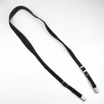 Black Woven Nylon Neck Camera Strap With Lugs - For Rolleiflex Slx. Fixed Price $34.99.