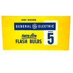 12 Vintage General Electric Sure Fire #5 Flash Bulbs For Attachments. Fixed Price $13.50.