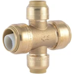 Sharkbite 3/4 X 1/2 Inch Cross Tee, Push To Connect Brass U380LFA. Fixed Price $11.95.