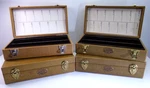 Vtg Barnett & Jaffe Baja Film Slide Case Lot 4PC 100 Box 10" Retro Stripe. Fixed Price $89.99.