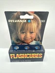 Vtg Sylvania Gte Blue Dot Cubes 3 / 12 Flashes Camera Bulbs Nos. Fixed Price $6.95.