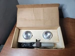 Vintage 1950S Bell & Howell Model #35968 2 Lamp Indoor Light Bar W/ Box Tested. Fixed Price $25.95.