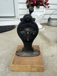 Neumade Antique Cinema Film Spool Crank Handle Rewinder Mounted For Display. Fixed Price $44.99.