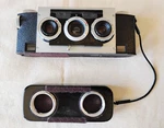 David White Stereo Realist 3-D Camera F3.5 Lenses, Tiffen Filter Holders, Case. Fixed Price $124.95.