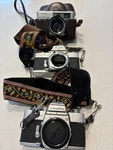 3 Cameras Several Lenses Various Accessories Vintage Photography- Free Shipping. Fixed Price $225.00.