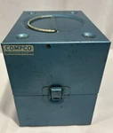 Vintage Compco Super 8MM Take Reels With Cases And Storage Tin Box 5". Fixed Price $50.00.