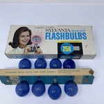 Vintage Sylvania Blue Dot Press 25B Flashbulbs Orig Packaging Partial Box Of 8. Fixed Price $9.99.