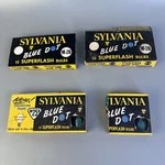 Vtg. Sylvania Blue Dot Bulbs M-2B & M25B Lot Of 42 Superflash -as Is. Fixed Price $29.99.