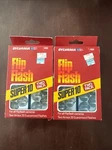 Lot Of 2 Sylvania Flipflash Super 10 Two Pack Blue Dot Flashbulbs Flashbar. Fixed Price $20.00.