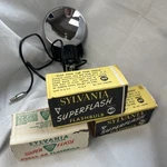 Vintage Mercury Flash Unit Universal Camera Untested, Cords. 3 Super Bulbs. Fixed Price $45.00.
