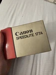 Canon Speedlite 177A Flash Unit For Cameras Made In Japan. Fixed Price $50.00.