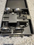 Vintage 16MM Movie Camera Light Bar 4 Bulbs Case Chicago Kitchenware. Fixed Price $30.00.