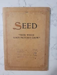 Rare Vintage M.a. Seed Dry Plate Booklet Eastman Kodak 1906 Good Pictures Grow. Fixed Price $34.95.
