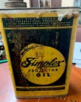 Simplex 1 Gal. 35MM Film Projector Oil Can, Super Standard Xl Sp Movie Vintage. Fixed Price $69.00.