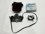 Vintage Miranda 35MM Slr Film Camera, 50MM F/1.9 Lens, Focabell-s Bellows. Fixed Price $55.00.