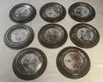 All 8 Lena Liu Hummingbird Collector Plates Van Hygan & Smythe Wood Frames Read!. Fixed Price $199.00.