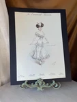 Le Carnaval Parisien Print Souris Blanche , French Fashion Illustration C.1900S. Fixed Price $55.00.