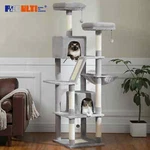 Large Tree Tall Tower Cats Multi-level Plush Condo With Scratching Posts. Fixed Price $141.20.
