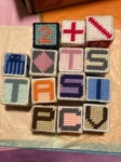 Vintage Baby Abc Blocks Alphabet Shapes Letters Numbers Bell Inside Toy Prop. Fixed Price $14.24.