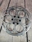 Vtg Goldberg Bros 15" 35MM Cast Aluminum Movie Film 6 Hole Reel Denver 20 #2. Fixed Price $74.87.