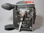 Gleaming Bolex REX-4 Reflex 16MM Movie Camera, Fader, Mount Lens Turret,eyecup. Fixed Price $2499.00.