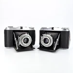 Agfa Isolette & Ventura 66V 6X6 Folding Camera Set Agnar 85MM F4.5 Lens Vario. Fixed Price $62.98.